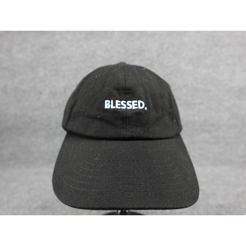 Unbranded Blessed Baseball Cap Unisex‎ OSFM Black Embroidered Dad Hat